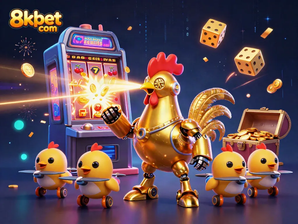 Experience thrilling gameplay at 8xbet com with exciting slot machines erupting with gold and symbols.