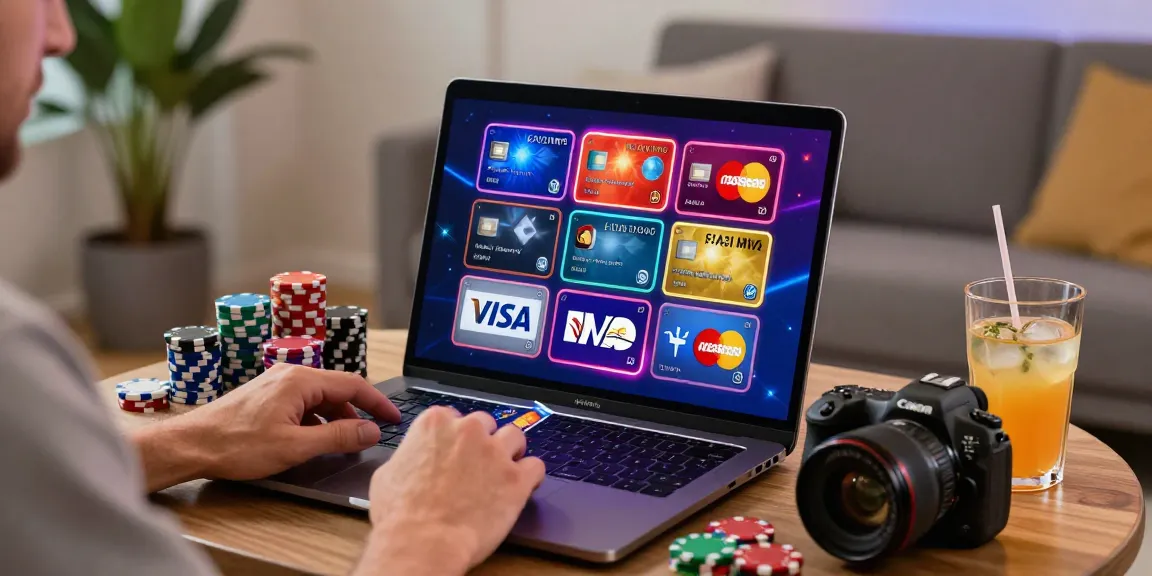 Experience the thrill of credit card casinos with https://chps.org.uk as players enjoy a vibrant online gaming atmosphere filled with chips and slot graphics.