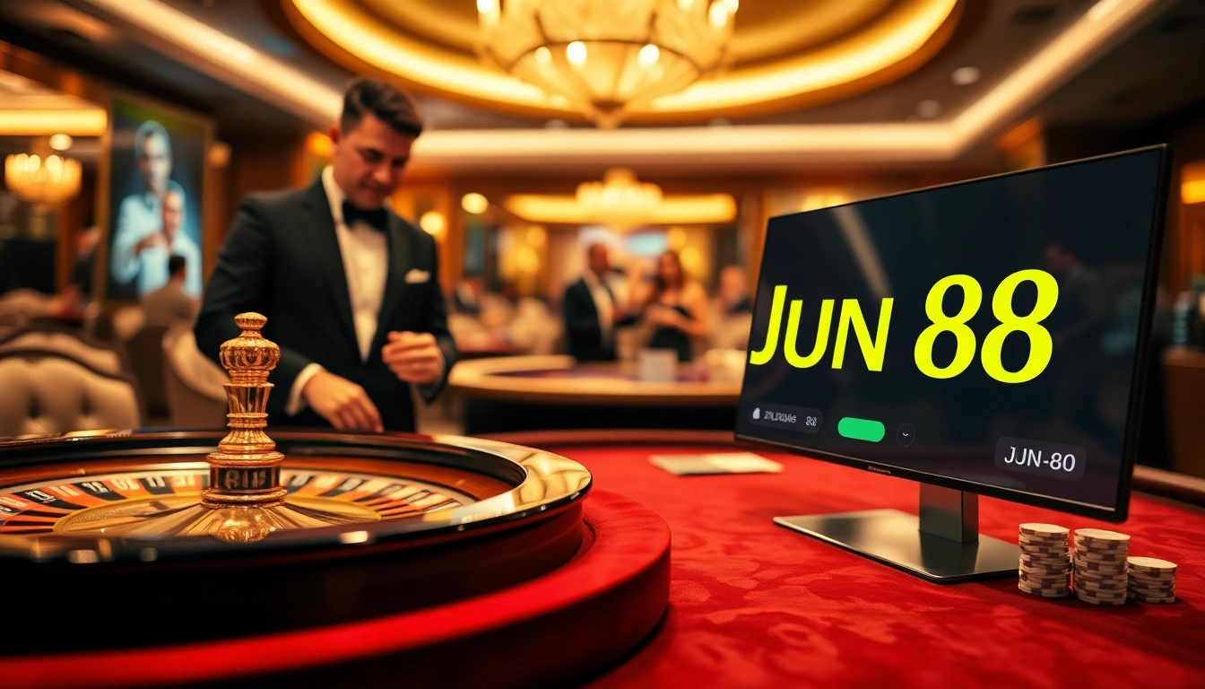 Experience the excitement of online gambling at link vào jun88 with luxurious casino elements.