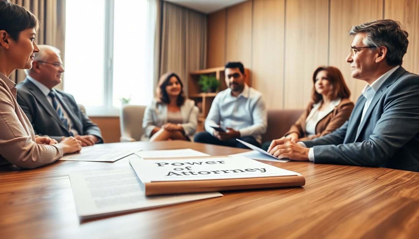 Discussing Power of Attorney options with a lawyer in a warm, professional setting.