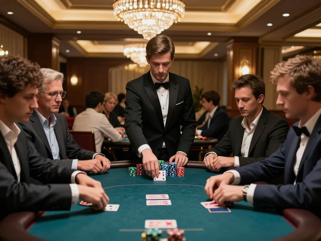 Players enjoying a high-stakes poker game at 3Win com casino, showcasing strategic betting.