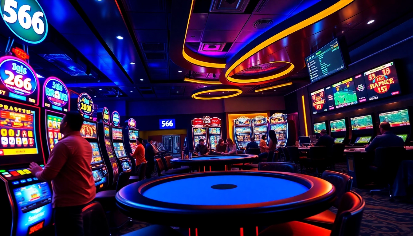 Experience the excitement of 566's vibrant online casino gaming environment with engaging visuals.