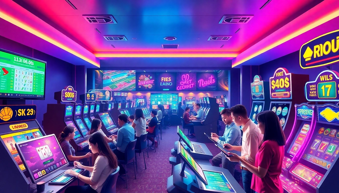 Interactive gaming experience at bk860s.com showcasing diverse players enjoying online gambling.