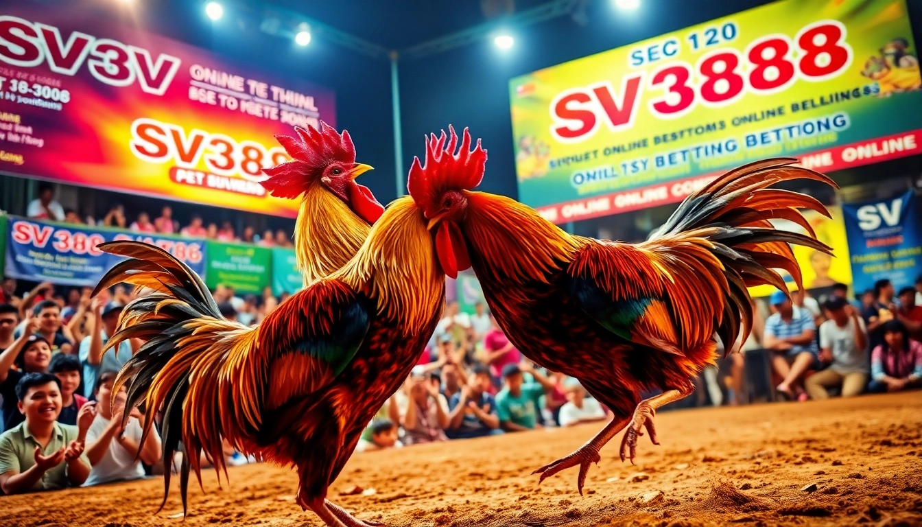 Experience the thrilling live cockfighting at sv368win.live with intense action and vibrant atmosphere.